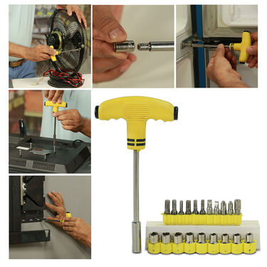 Rechargeable Headband Light + 21 Pcs Tool Kit (L23)