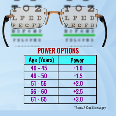 Rimless Colored Bifocal Daily Use Reading Glasses With Free Golden Watch (BRGW28)