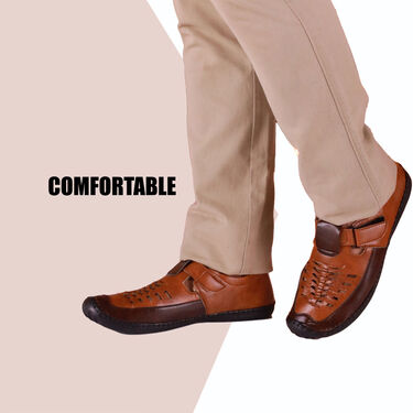 Leatherite Sandals With Free Trimmer (SDC12)