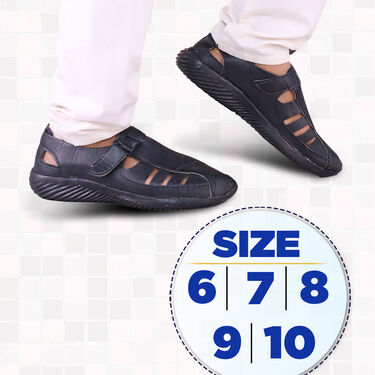 Pick Anyone Leatherite Sandal + Free 2 Pair Socks + Trimmer (SDC8)