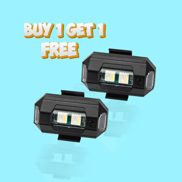 Rechargeable LED Safety Light For Car Bike And Helmet Buy 1 Get 1 Free (SRM)