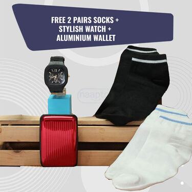 Pick Anyone Sports Shoe With Free 2 Pairs of Socks Watch & Wallet (SSC25)