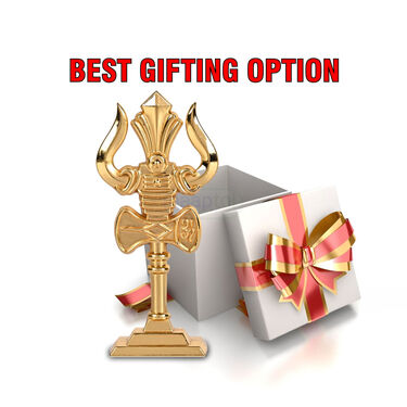 Shiva Trishul with Damru Idol (ST1)