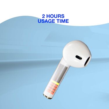 Wireless Bluetooth Earpods With Charging Case + Free Pocket Powerbank + Golden watch + Wired Earphone (TWS54)