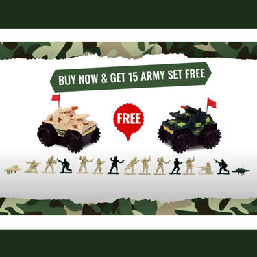 Tumbling Tank Set of 2 with 15 Army Man (TT2)