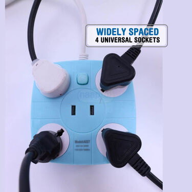 4 Port Multi-Purpose Extension Board With 2 USB Fast Charging Points (UFC)