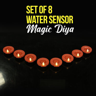 Water Sensor Magic Diya Set of 8 (V2)