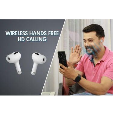 Wireless Bluetooth Earpod Pro + Pocket Powerbank Free Wired Earphones And Digital Watch (WPB5)