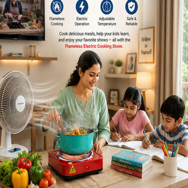 Kitchen Queen Flameless Electric Cooking Stove (ECS1)