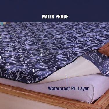 Water Proof Printed Double Bed Mattress Protector Sheet (DMP10)