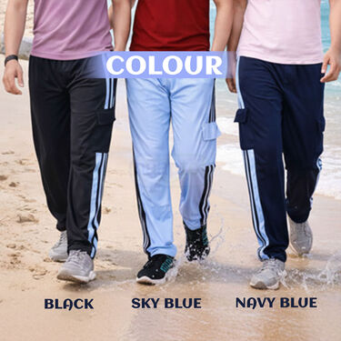 Dhamaka Deal - Pack of 3 Super Comfortable 4 Pocket Track  Pants (3SPT19)