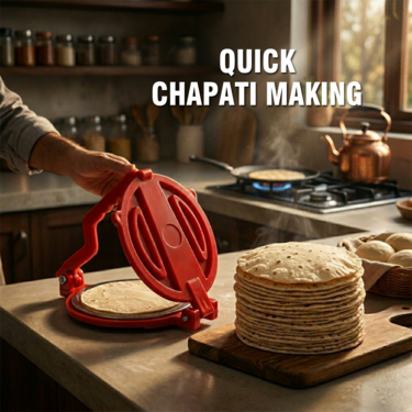 Chapati & Puri Maker + Free 5 Pcs Snack Maker (CP17)