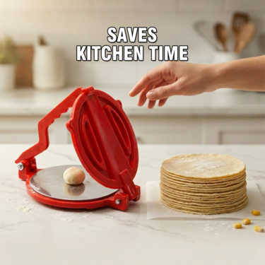 Chapati & Puri Maker + Free 5 Pcs Snack Maker (CP17)