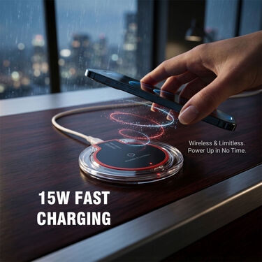 Wireless Charger With Free Wireless Bluetooth Earbuds (FWC3)