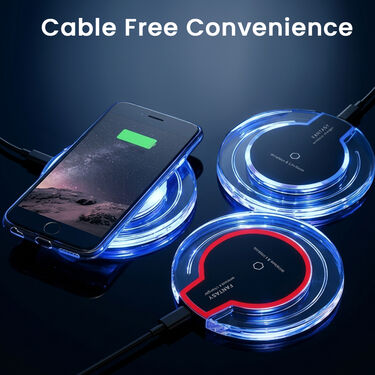 Wireless Charger With Free Wireless Bluetooth Earbuds (FWC3)