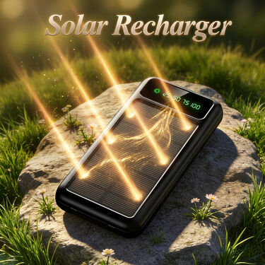 30000 Mah Solar Powerbank With Inbuilt Cables (PB17A)