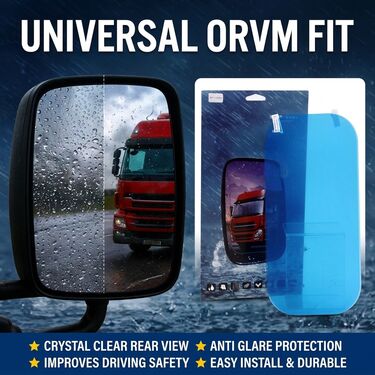 Rain Proof & Anti Glare Mirror Film for Truck & Bus (ARF2)