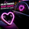 Car Solar Powered Heart Shape Decorative Light (CIDL12)