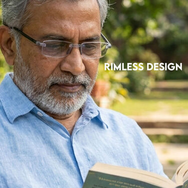 Rimless Coloured Adaptive Power Reading Glasses Buy 1 Get 1 Free (2OC2RG1)