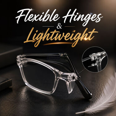 Folding Full Frame Bifocal Adaptive Power Reading Glasses Buy 1 Get 2 Free (3FBORG5)