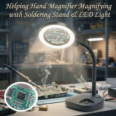 Dual lens Magnifier With LED Light And Flexible Neck For Mobile Repairing (DMF1)