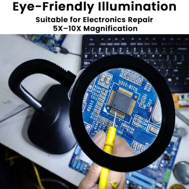 Dual lens Magnifier With LED Light And Flexible Neck For Mobile Repairing (DMF1)