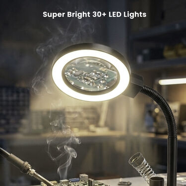 Dual lens Magnifier With LED Light And Flexible Neck For Mobile Repairing (DMF1)