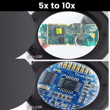 Dual lens Magnifier With LED Light And Flexible Neck For Mobile Repairing (DMF1)