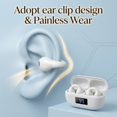Open Ear Clip Wireless Earbuds Bluetooth With Display (TWS110)