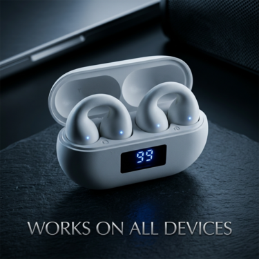 Open Ear Clip Wireless Earbuds Bluetooth With Display (TWS110)