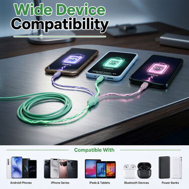 Super Long 3 In 1 Fast Charging Cable with Adpater (CDC28)