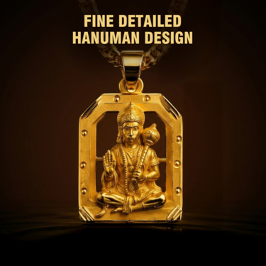Hanuman Pendant With Golden Chain (SJPN13)
