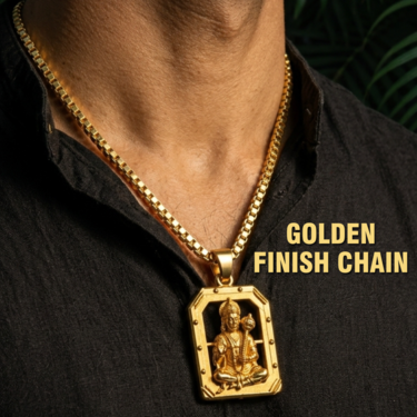 Hanuman Pendant With Golden Chain (SJPN13)
