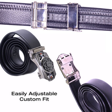 Leatherite Mens Adjustable Spinning Autolock Belt (ALB1)