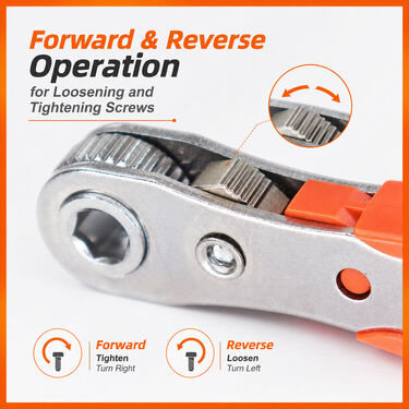 Magnetic Ratchet Wrench For Hard To Reach Spaces (HT131)