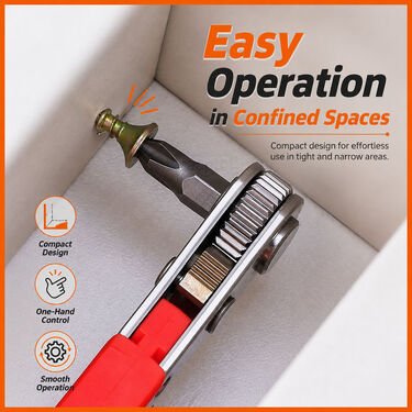 Magnetic Ratchet Wrench For Hard To Reach Spaces (HT131)