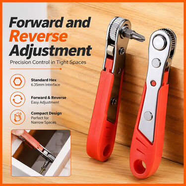 Magnetic Ratchet Wrench For Hard To Reach Spaces (HT131)