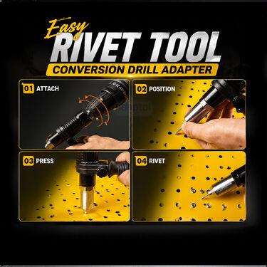 Professional Rivet Gun Adapter for Drill (HT128)