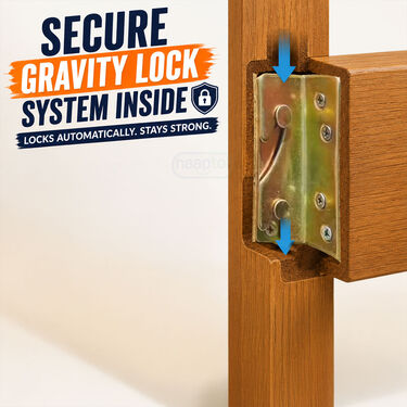 Heavy Duty 4 Sets Bed Rail Brackets (HT141)