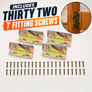 Heavy Duty 4 Sets Bed Rail Brackets (HT141)