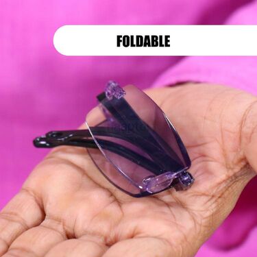Rimless Folding Adaptive Power Mobile Protection Reading Glasses B1 G2 Free (3FORG10)