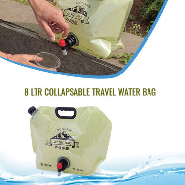 8 Ltr Collapsible Travel Water Bag (1CWB1)