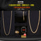 2 Golden Chain + Bracelet + Ring + Free Digital Watch (2GCBRW10)