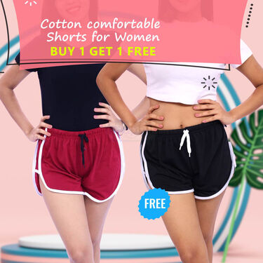 Shorts For Women Buy 1 Get 1 Free (2SW1)