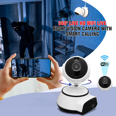 360 Degree LIVE HD Wi-Fi Live Night Vision Camera (CCTV7)