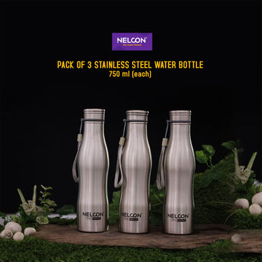 Pack of 3 Stainless Steel Water Bottle - 750ml (3B5)