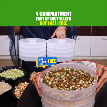 4 Compartment Easy Sprout Maker - Bogo (4CSM2)