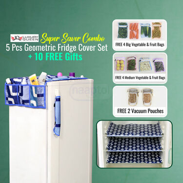 5 Pcs Geometric Fridge Cover with 10 Free Gifts (5FC3)