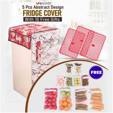 5 Pcs Abstract Design Fridge Cover With 10 Free Gifts (5FC5)