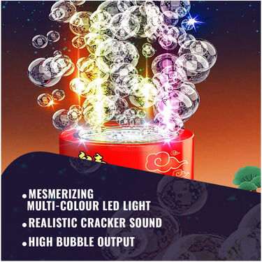 Automatic Bubble Machine With Led lights And Cracker Sound (ABM)